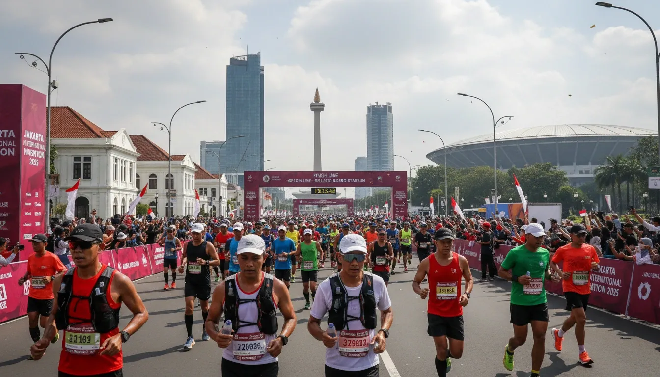 Jakarta International Marathon 2025: Rute Kota, Panas, dan Strategi Race Plan Sub-5 & Sub-4