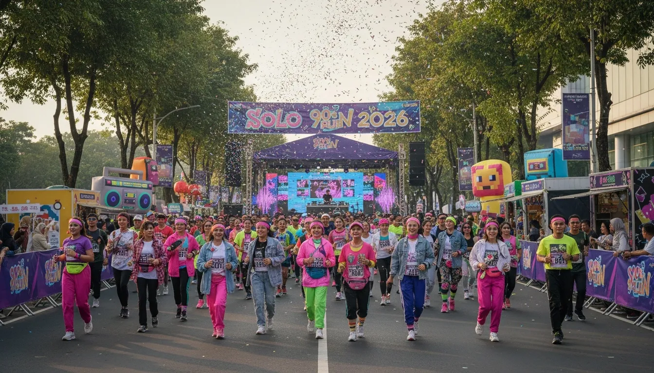 Solo 90s Run Festival 2026 Hadirkan Nostalgia Lari 5K di Solo