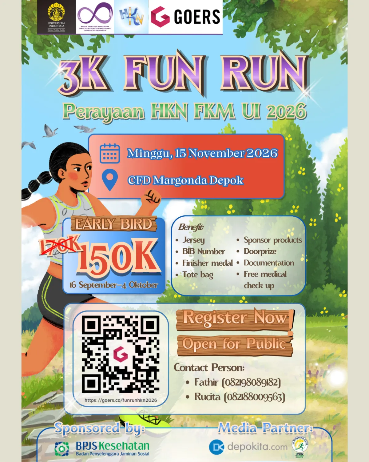 3K Fun Run Perayaan HKN FKM UI