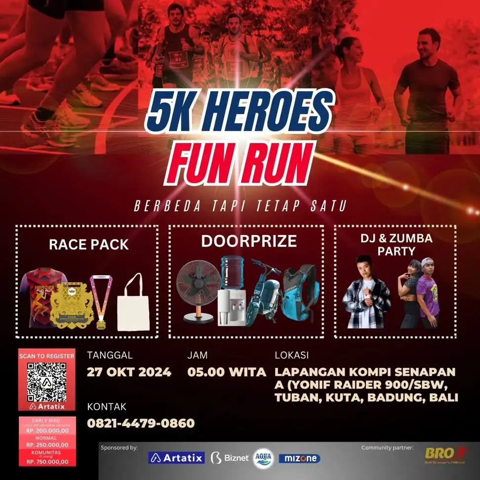 5K Heroes Fun Run Bali 2024