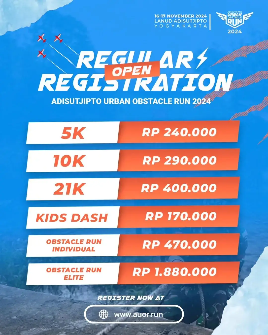 Adisutjipto Urban Obstacle Run 2024