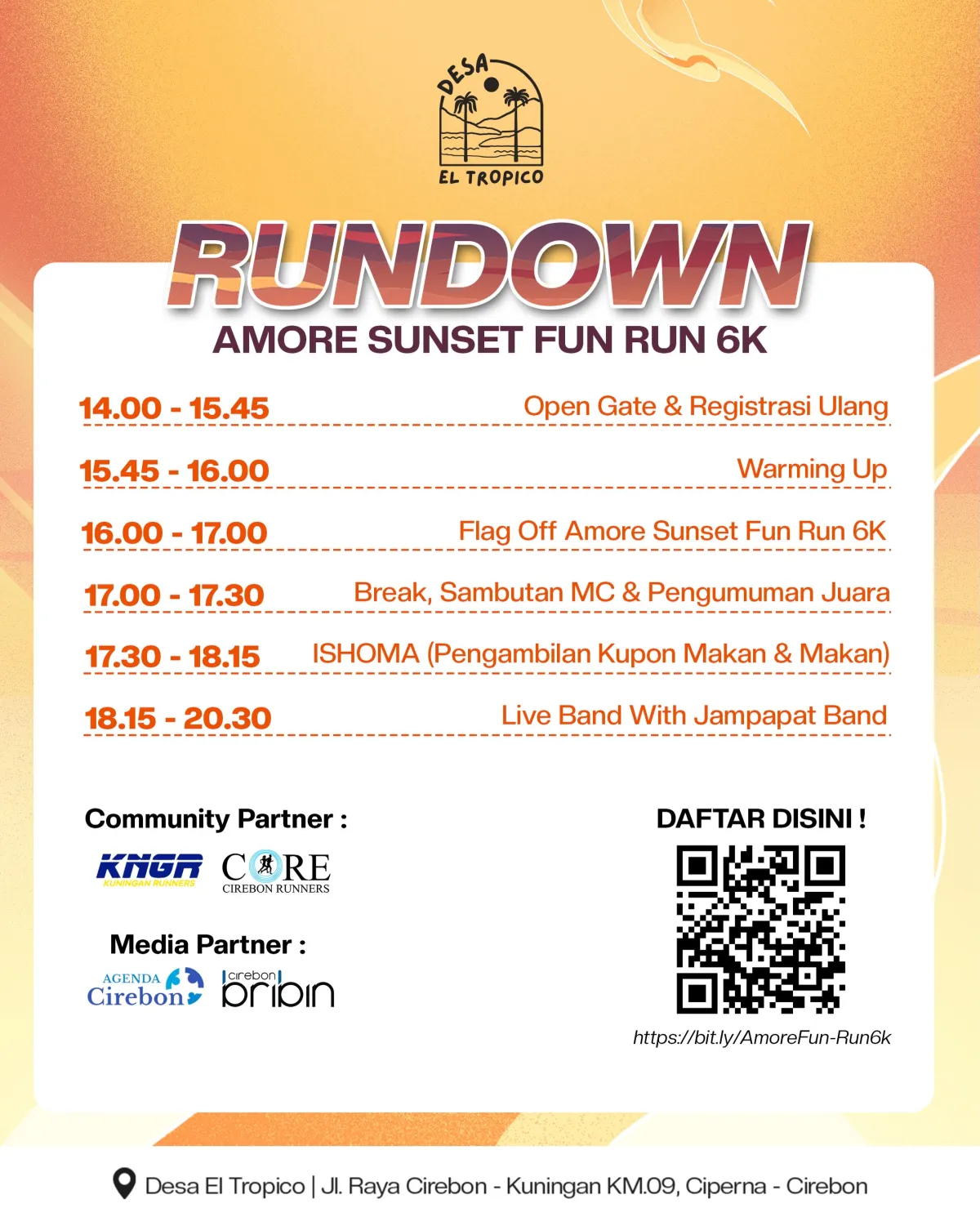 Amore Sunset Fun Run 2026