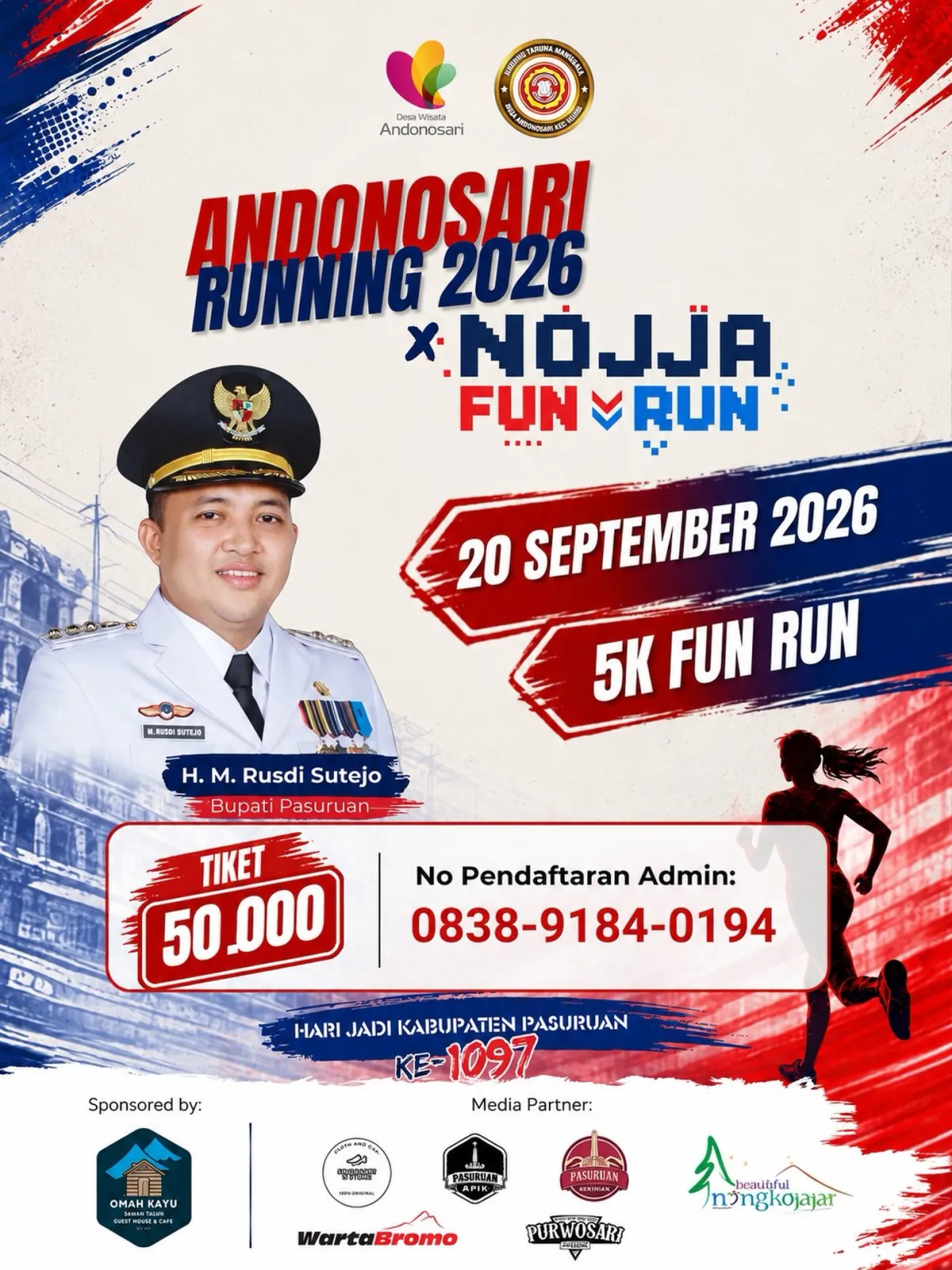 Andonosari Running x Nojja Fun Run 2026 - Kabupaten Pasuruan