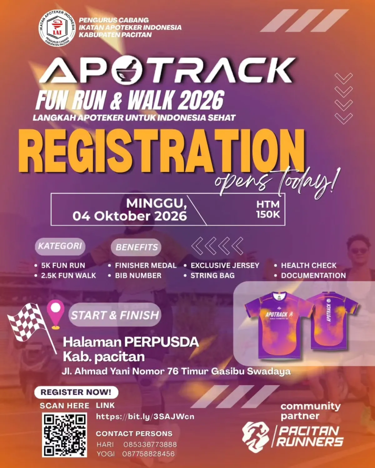 APOTRACK Fun Ruk & Walk 2026 - Kabupaten Pacitan