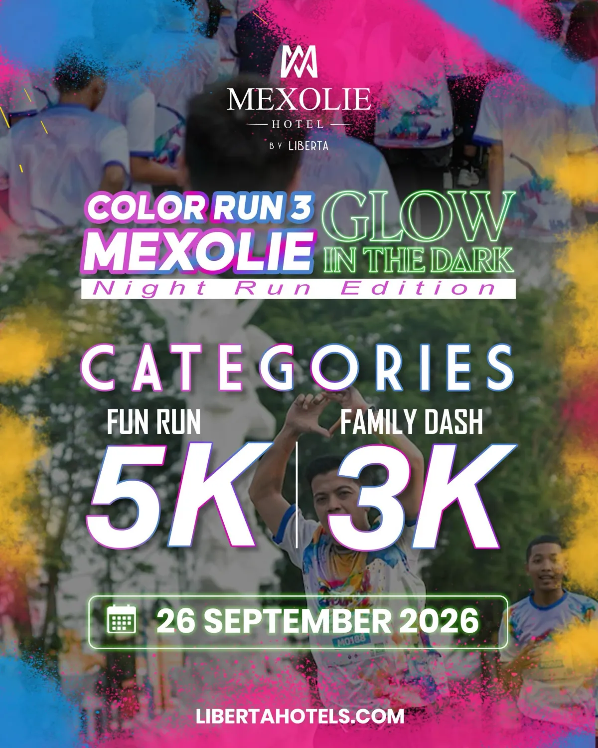 Color Run 3 Mexolie: Glow in the Dark – Night Run Edition 2026