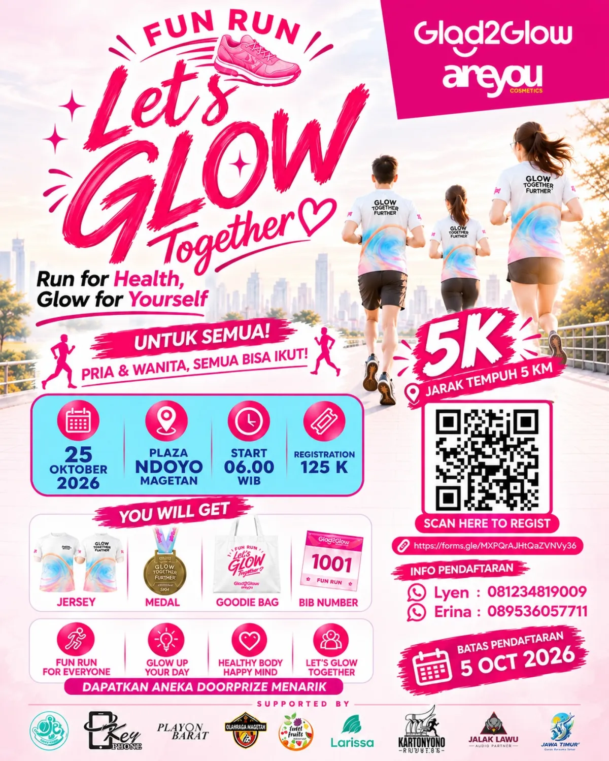 Fun Run 5K Glad2Glow x Areyou