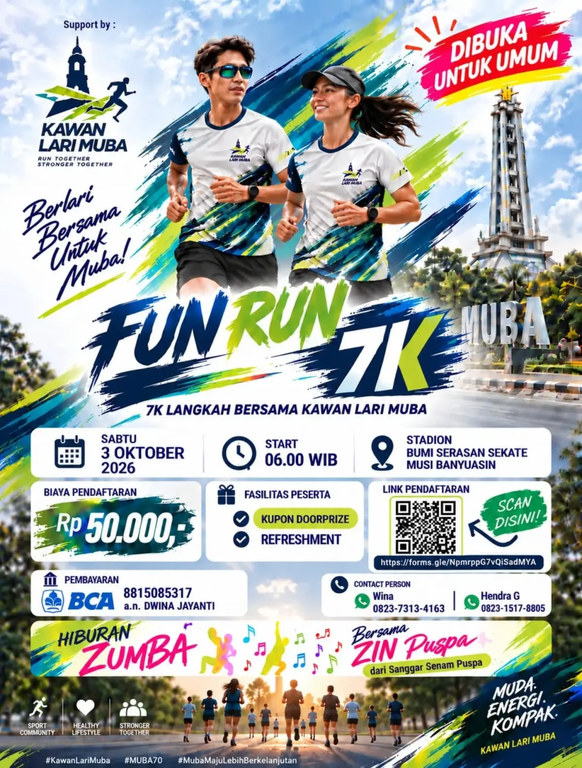 Fun Run 7K - Kawan Lari Muba 2026 - Kabupaten Musi Banyuasin