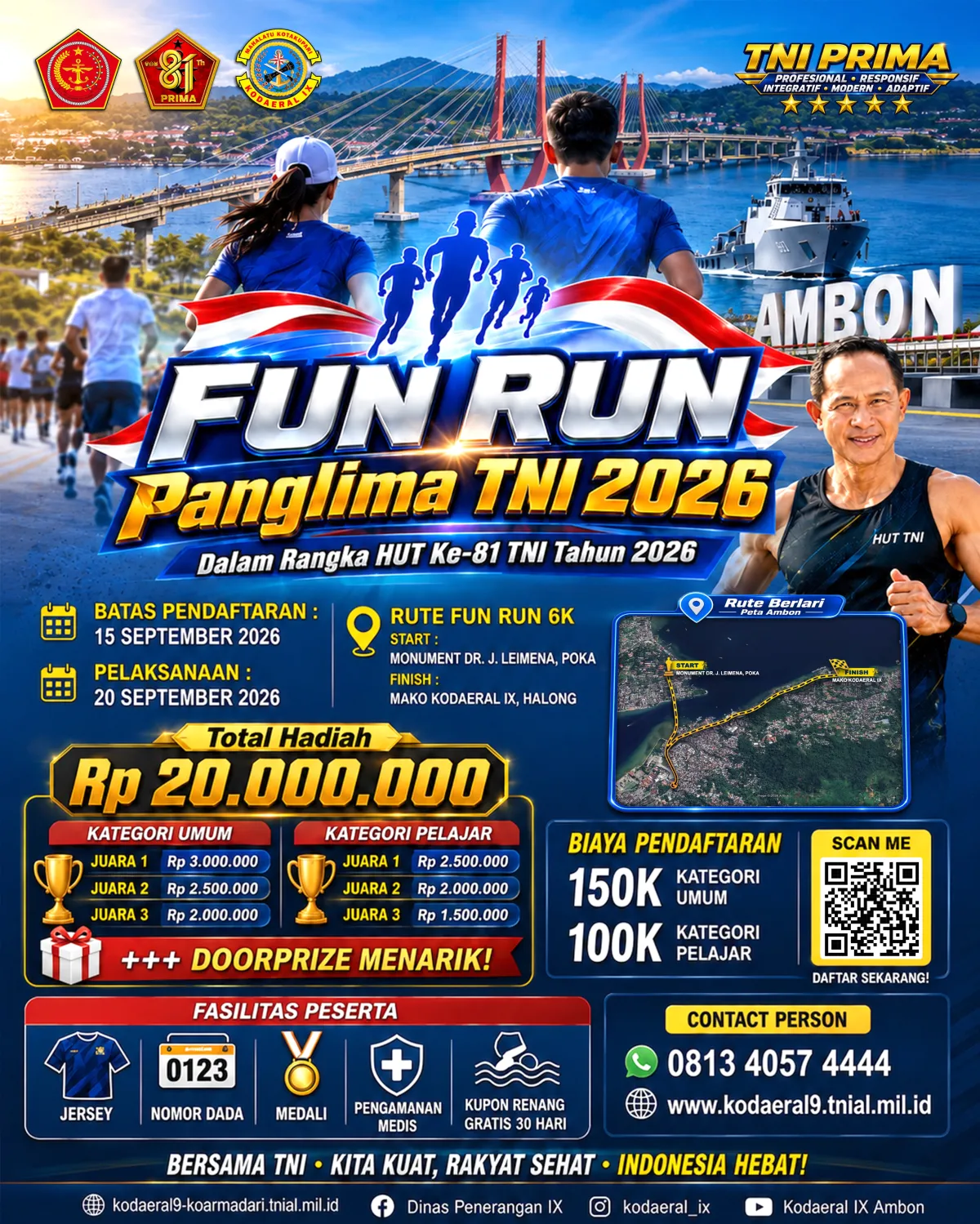 Fun Run Panglima TNI 2026 - Kota Ambon