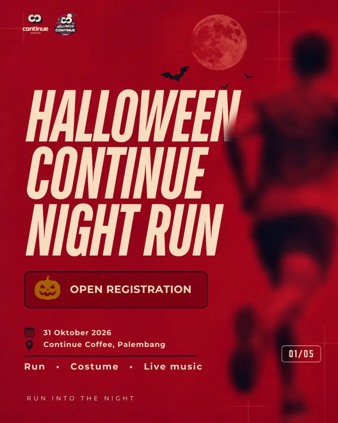 Halloween Continue Night Run 2026 - Kota Palembang