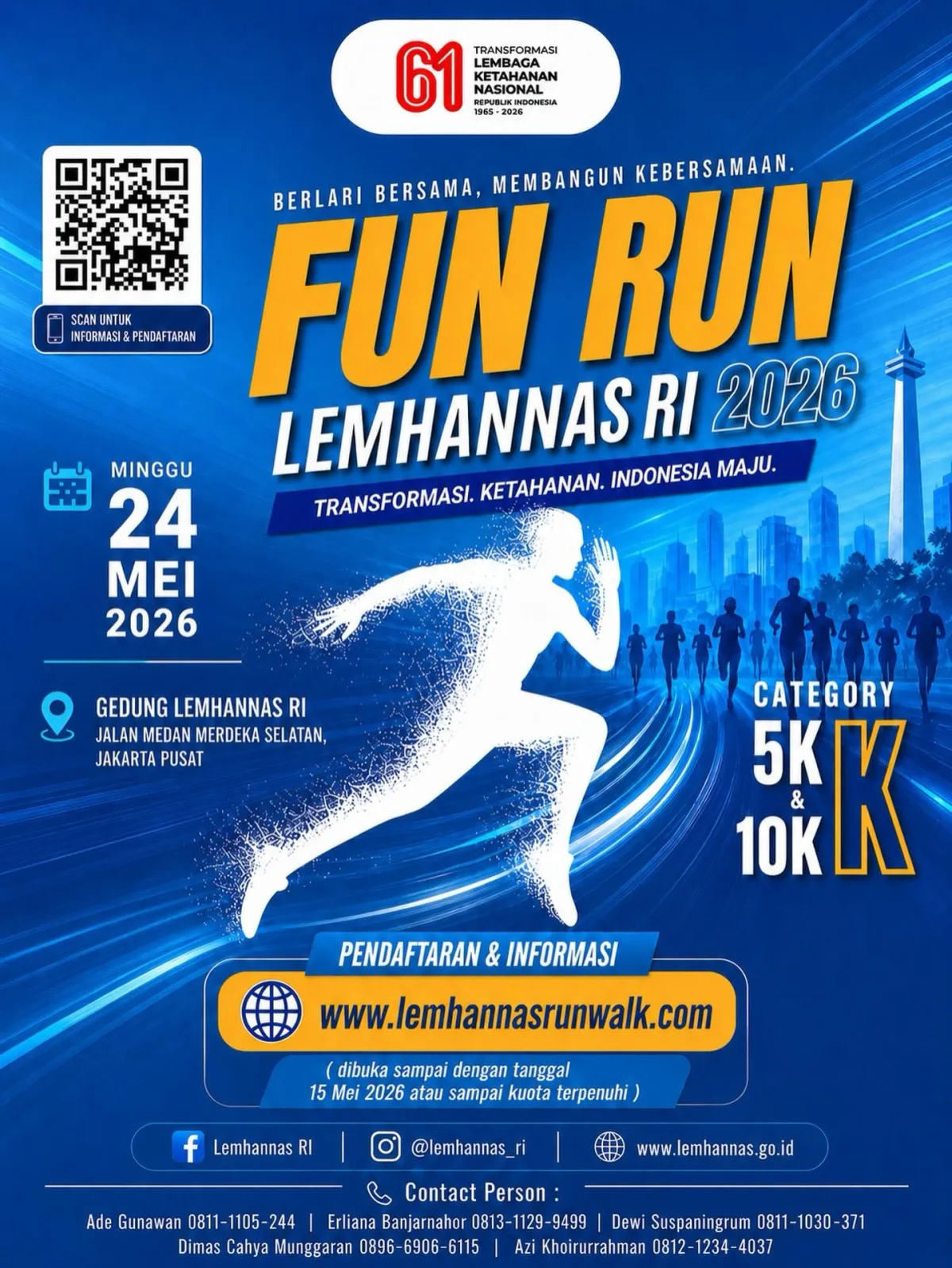 FUN RUN HUT LEMHANNAS RI KE-61 2026