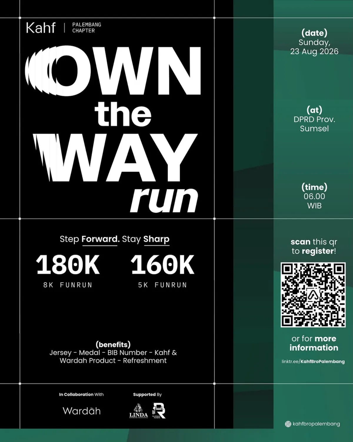 Kahf Own The Way Run Palembang 2026