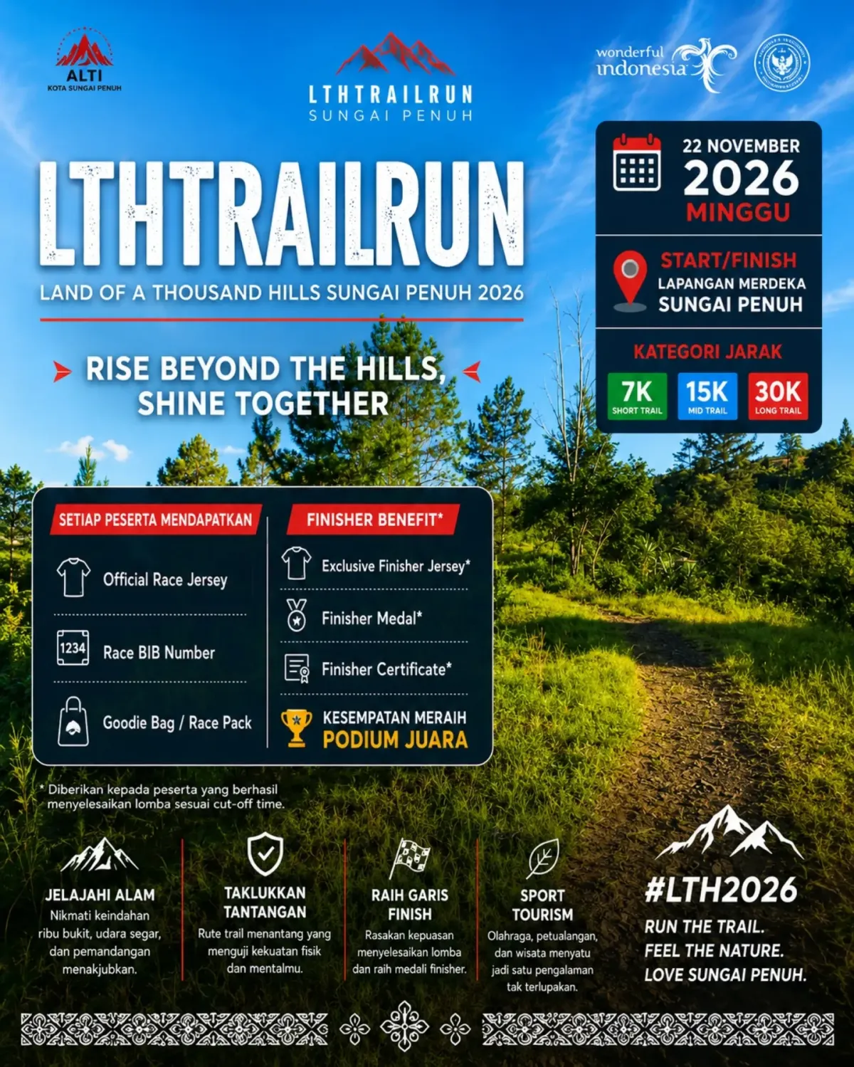 Land of a Thousand Hills Trail Run Sungai Penuh 2026 - Kota Sungai Penuh