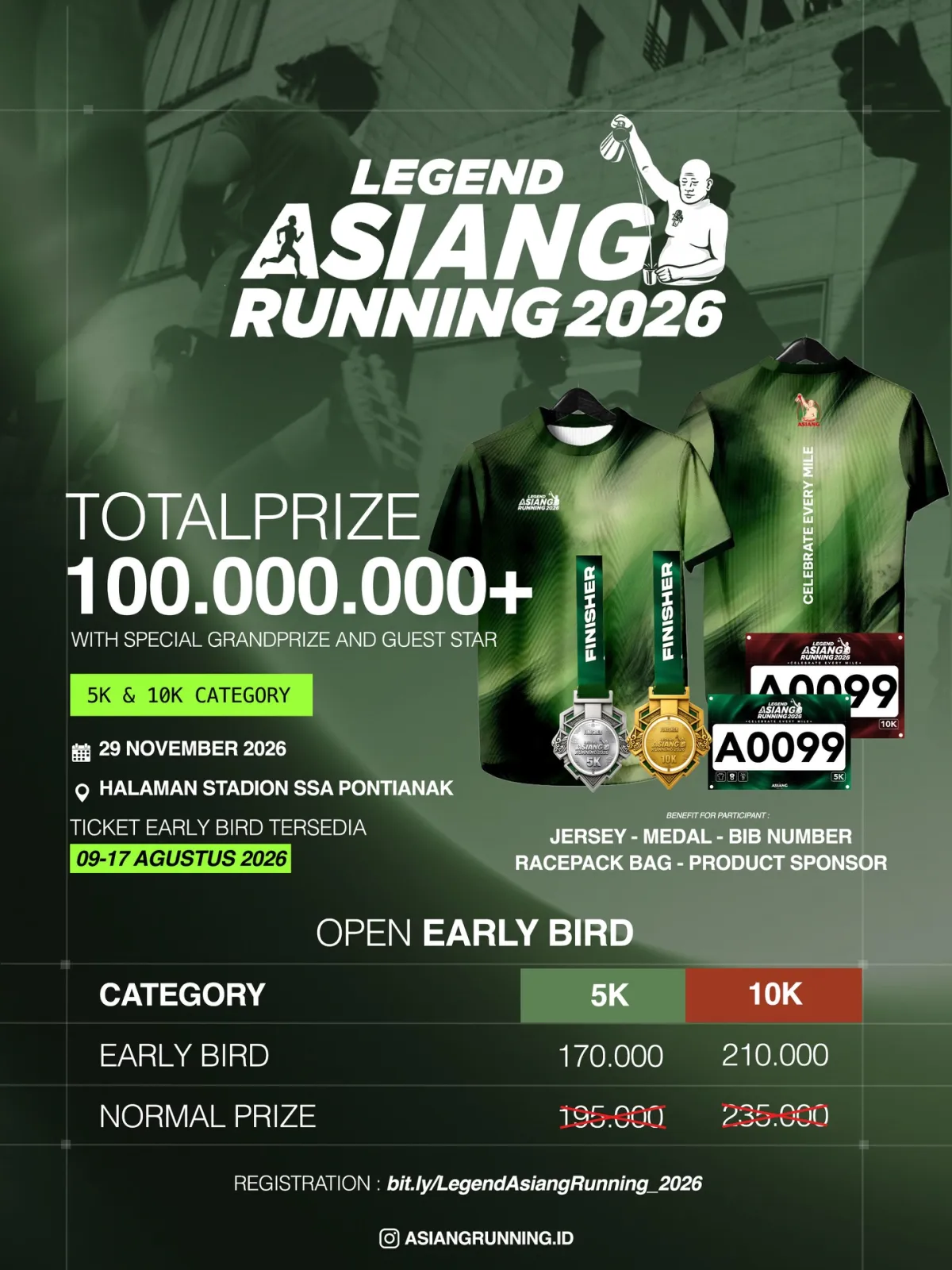 Legend Asiang Running 2026 - Kota Pontianak