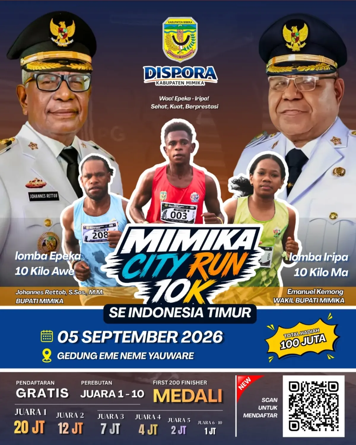 Mimika City Run 10K 2026 - Kabupaten Mimika