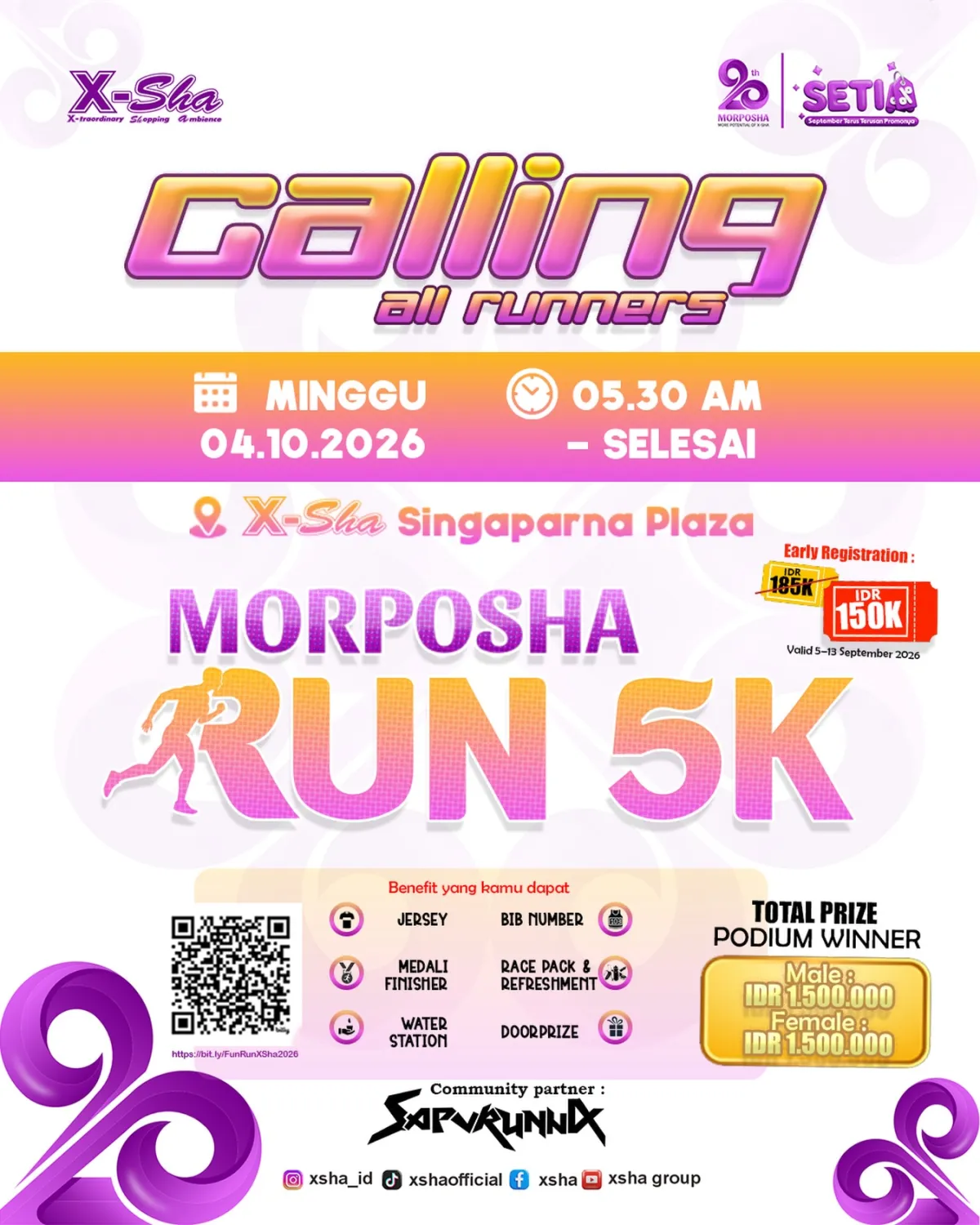 Morposha Run 2026 - Kabupaten Tasikmalaya