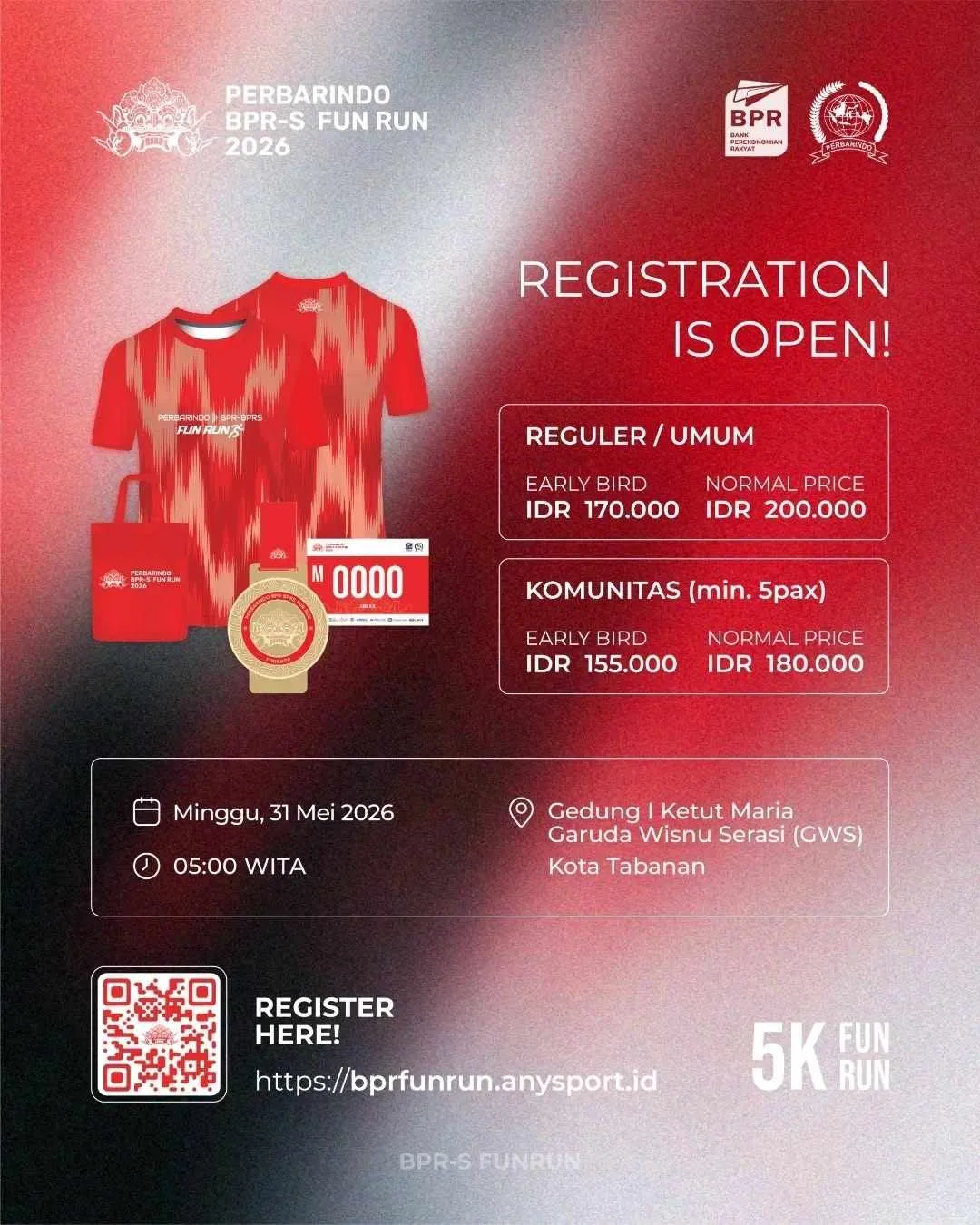 PERBARINDO BPR-BPRS Fun Run 2026