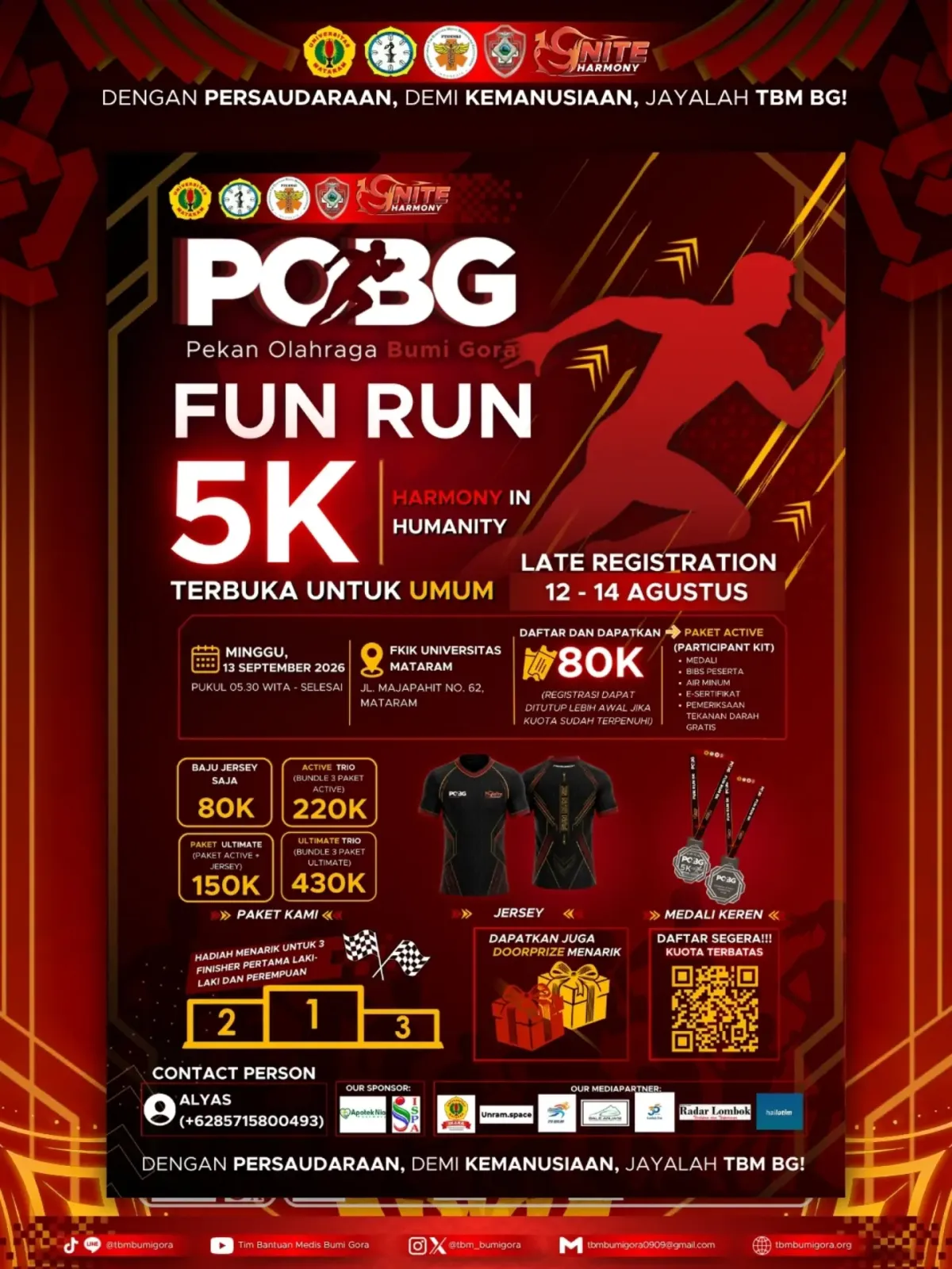 POBG Fun Run 2026 - Kota Mataram