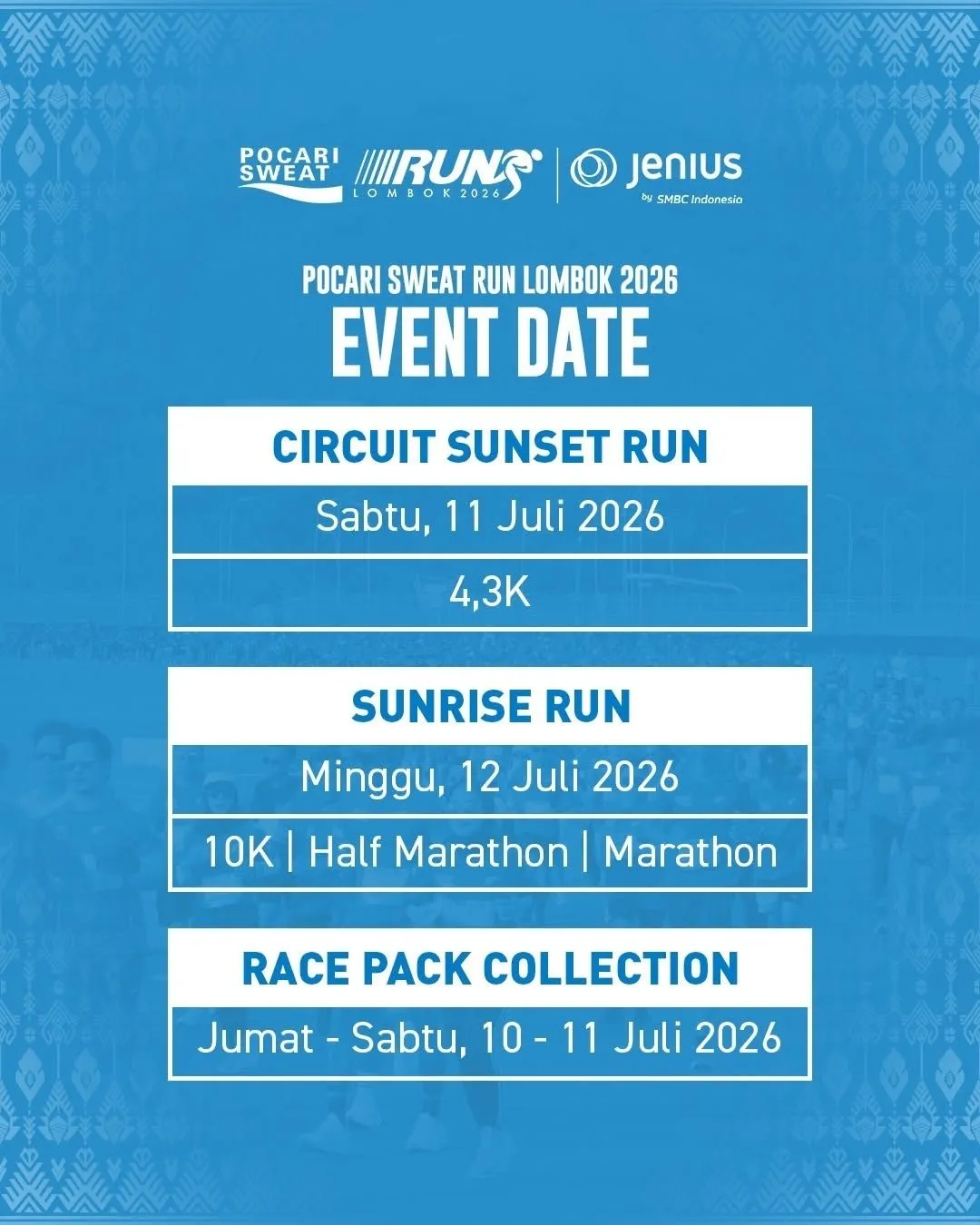 Pocari Sweat Run Lombok 2026