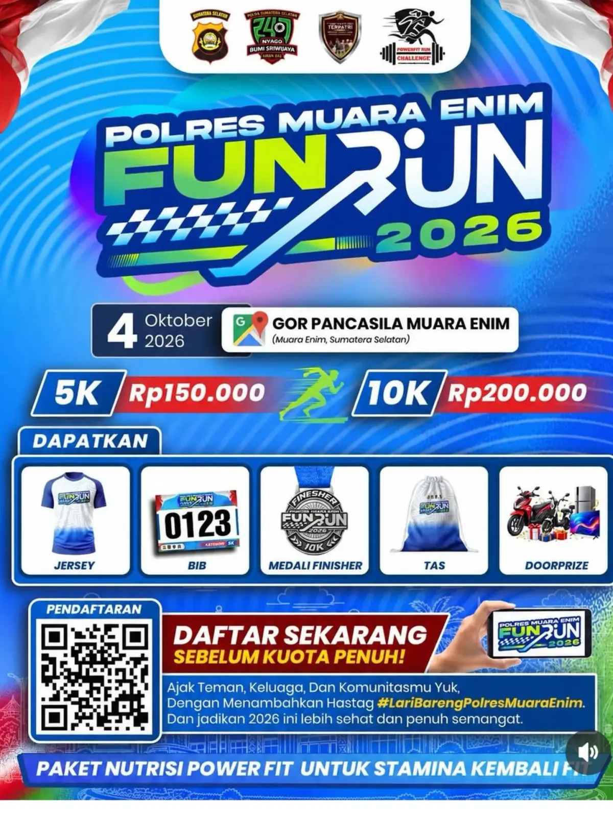 Polres Muara Enim Fun Run 2026 - Kabupaten Muara Enim