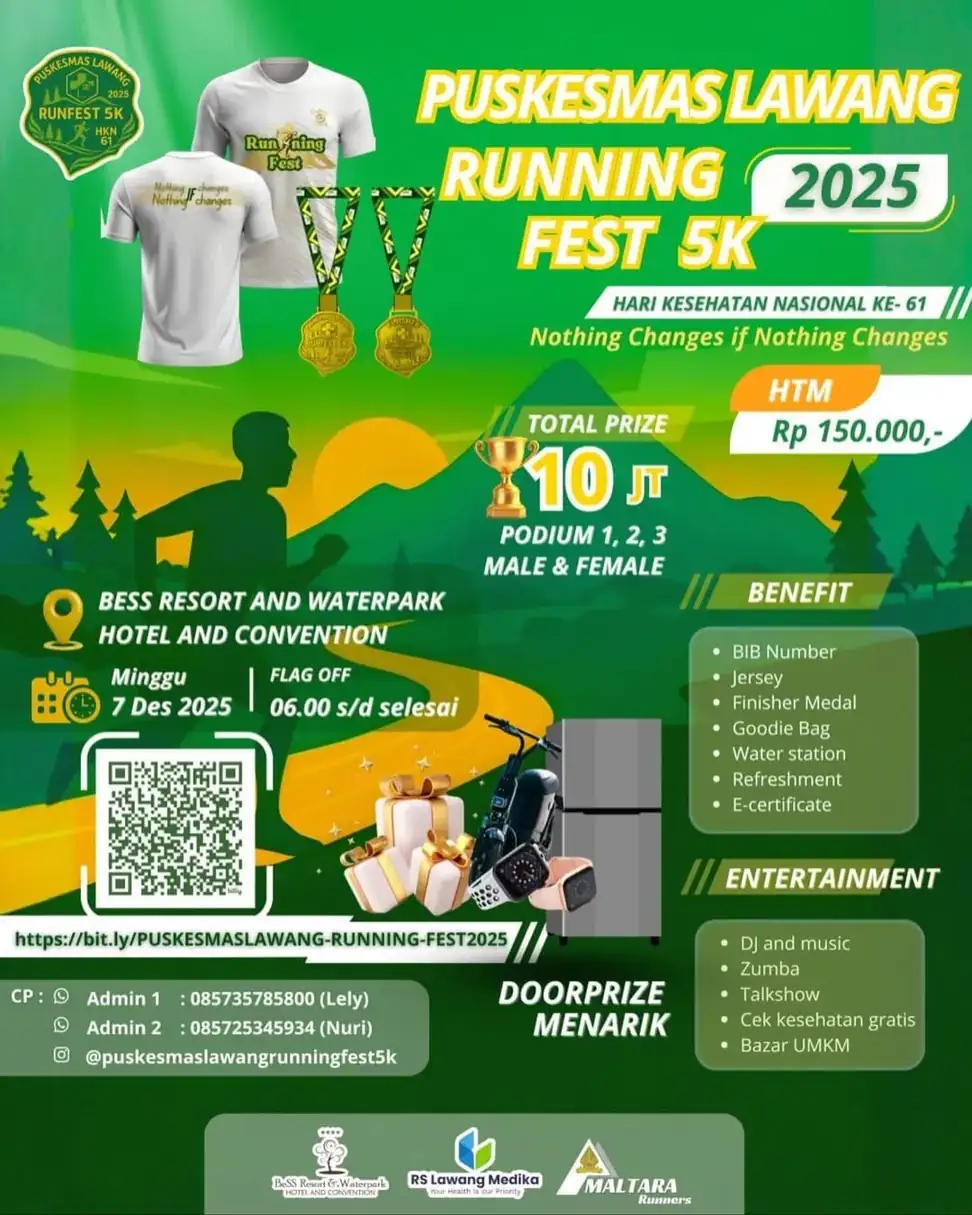Puskesmas Lawang Running Fest 5K 2025