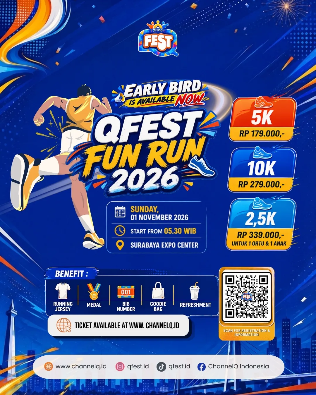 QFEST Fun Run 2026 - Kota Surabaya