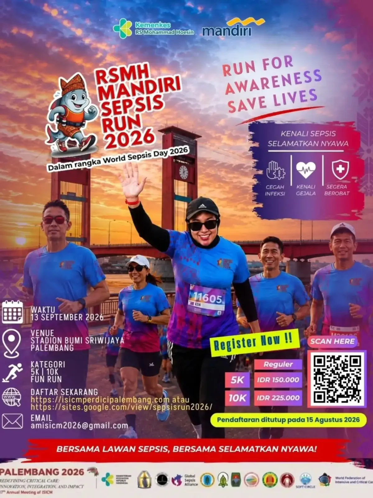 RSMH Mandiri Sepsis Run 2026 - Kota Palembang