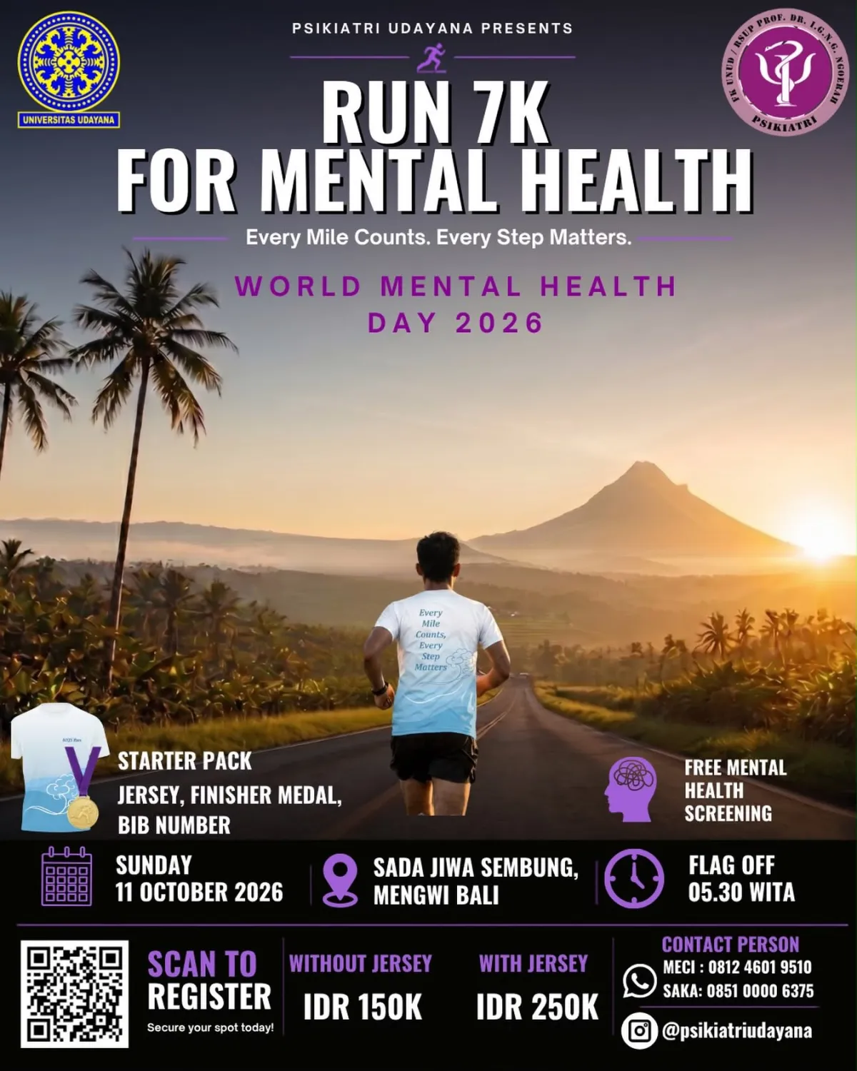 Run 7K for Mental Health 2026 - Kabupaten Badung