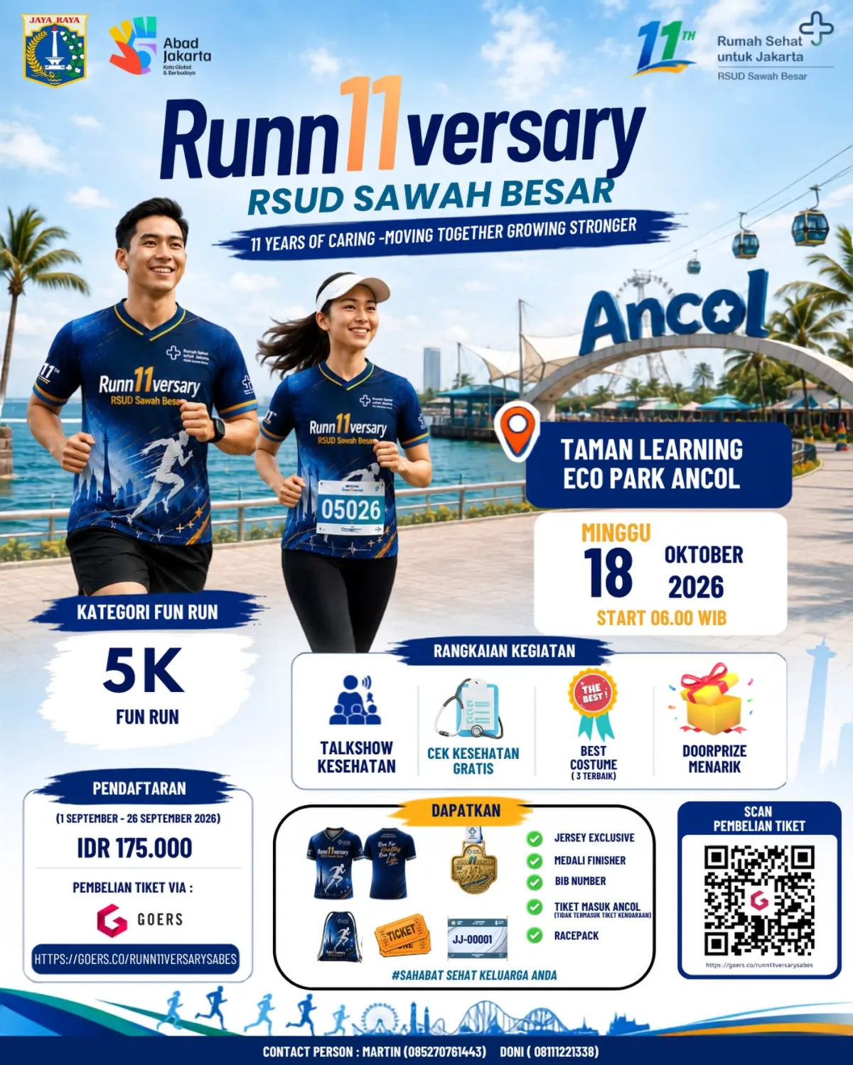 Runn11versary RSUD Sawah Besar 2026 - Kota Jakarta Utara