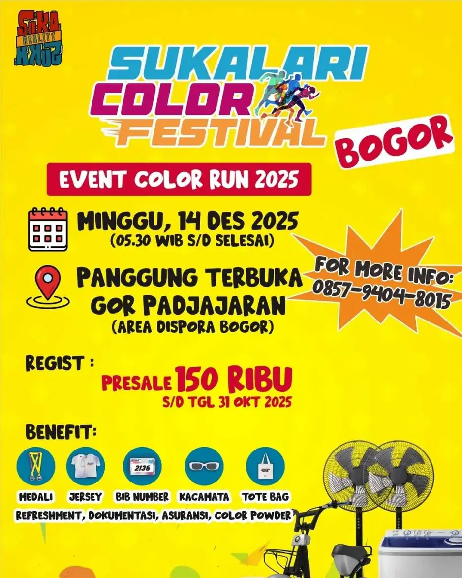 Suka Lari Color Festival Bogor