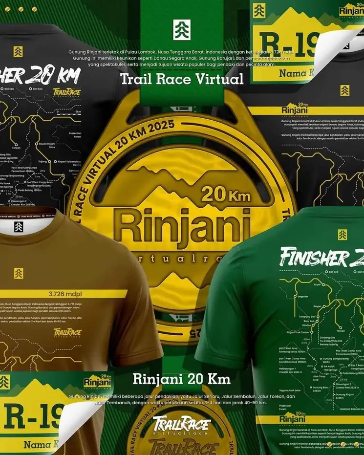 Trail Race Virtual Rinjani 20 Km 2025